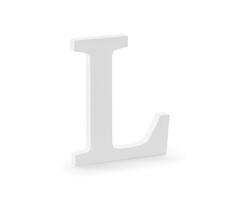 Houten Decoratie 20cm / Letter L