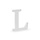 Houten Decoratie 20cm / Letter L