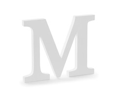 Houten Decoratie 20cm / Letter M