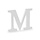 Houten Decoratie 20cm / Letter M