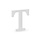 Houten Decoratie 20cm / Letter T