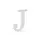 Houten Decoratie 20cm / Letter J