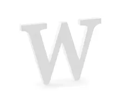 Houten Decoratie 20cm / Letter W