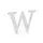Houten Decoratie 20cm / Letter W