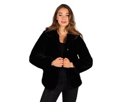 Bontjas Astrakan Zwart