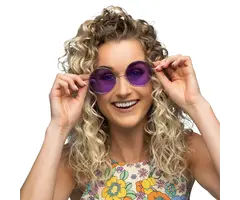 Partybril Hippie XL / Paars