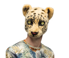 Pluche Masker Luipaard