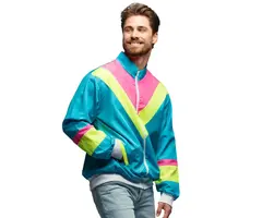 Trainingsjas Retro Dude / Neonblauw