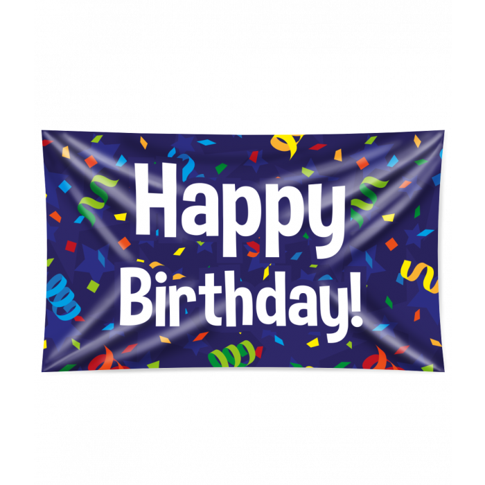 Gevelvlag XXL | Happy Birthday! | 150cmx90cm
