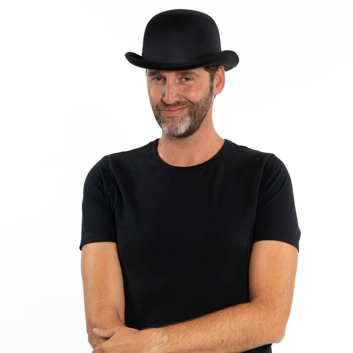 Bowler Bolhoedje Zwart / One size