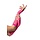 Nethandschoenen Lang Neon Pink / 2 Stuks