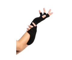 Vingerloze Handschoenen 2 Stuks / Zwart