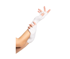 Vingerloze Handschoenen 2 Stuks / Wit