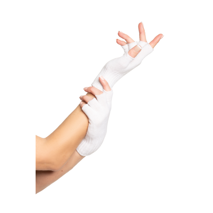 Vingerloze Handschoenen 2 Stuks / Wit