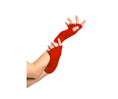 Vingerloze Handschoenen 2 Stuks / Rood