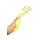 Vingerloze Handschoenen 2 Stuks / Neon Geel