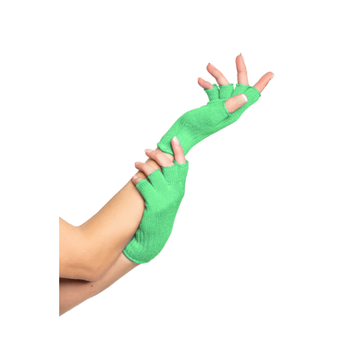 Vingerloze Handschoenen 2 Stuks / Neon Groen