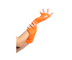 Vingerloze Handschoenen 2 Stuks / Neon Oranje