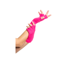 Vingerloze Handschoenen 2 Stuks / Neon Roze