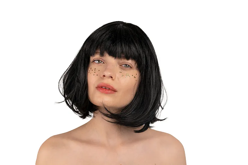 Pruik Cabaret /  Zwart