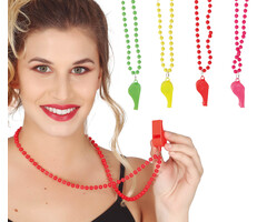 Neon Fluitjes / 4 Stuks