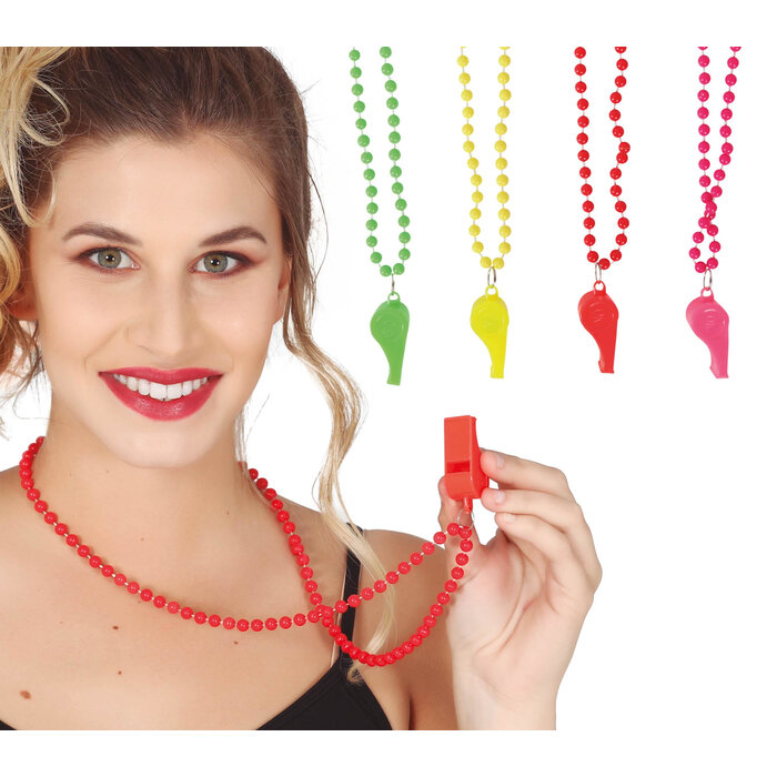 Neon Fluitjes / 4 Stuks