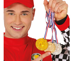 Set Medailles Zilver/ Goud / Brons