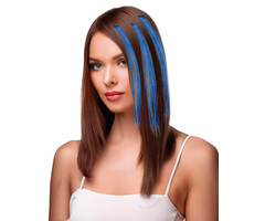 3 Stuks Haar Extension 50cm /Blauw