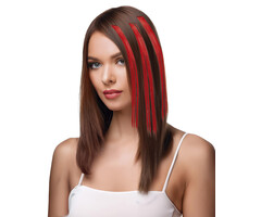 3 Stuks Haar Extension 50cm /Rood