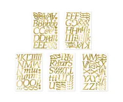Stickers Goud Alfabet / 7cm