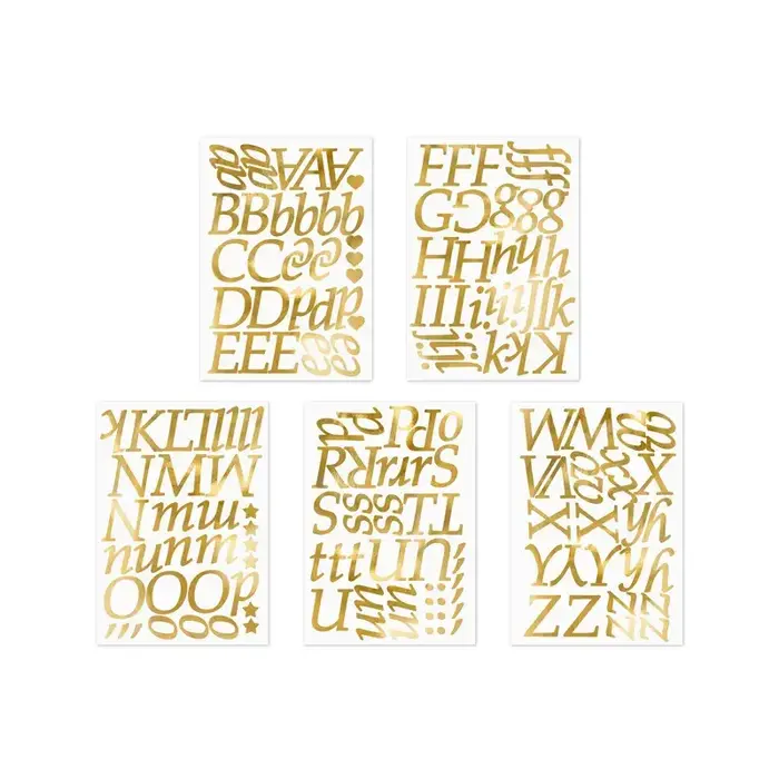 Stickers Goud Alfabet / 7cm