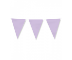 Vlaggenlijn Eco Papier / 6m Pastel Paars