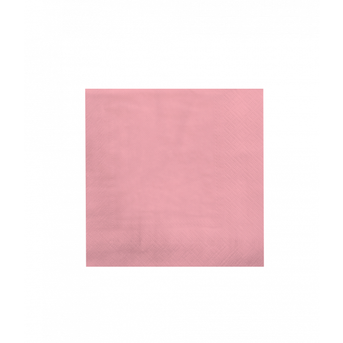 Servetten  8st.  16,5cm x16,5cm / Pastel Roze