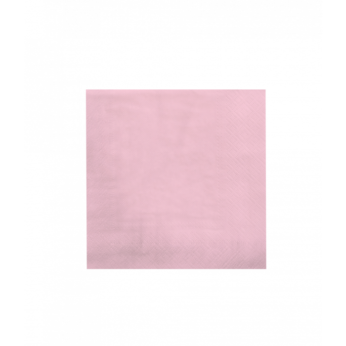 Servetten 8st. 16,5cm x16,5cm / Pastel Lichtroze