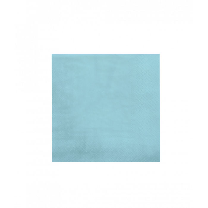 Servetten  8st.  16,5cm x16,5cm / Pastel Blauw