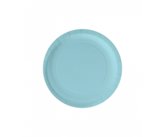 Bordjes Papier 8st. / Pastel Blauw