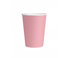 Bekers Papier 8st. / Pastel Roze