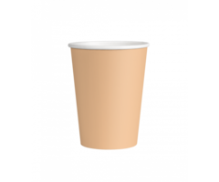 Bekers Papier 8st. / Pastel Oranje