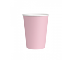 Bekers Papier 8st. / Pastel Lichtroze