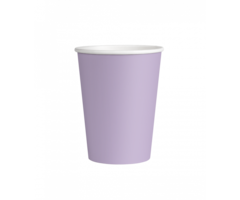 Bekers Papier 8st. / Pastel Paars