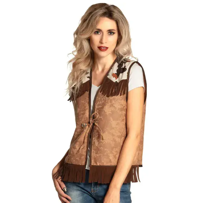 Vest Western Camel / Dames - M