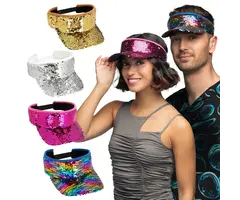 Zonneklep Blitz Pailletten / One Size