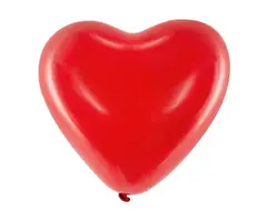 Ballonhartjes Latex +/-40cm / 6 Stuks