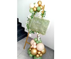 Welkomstbord Floral  / Geschilderd