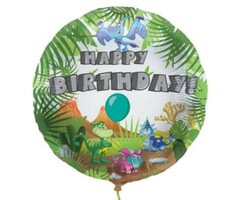 Folieballon 45cm "Happy Birthday" Dino's