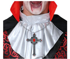 Kruisketting met robijn