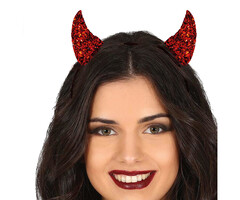 Duivelshoorns met pailetten