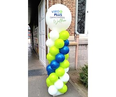 Ballonpilaar +/- 2m30 + bedrukking