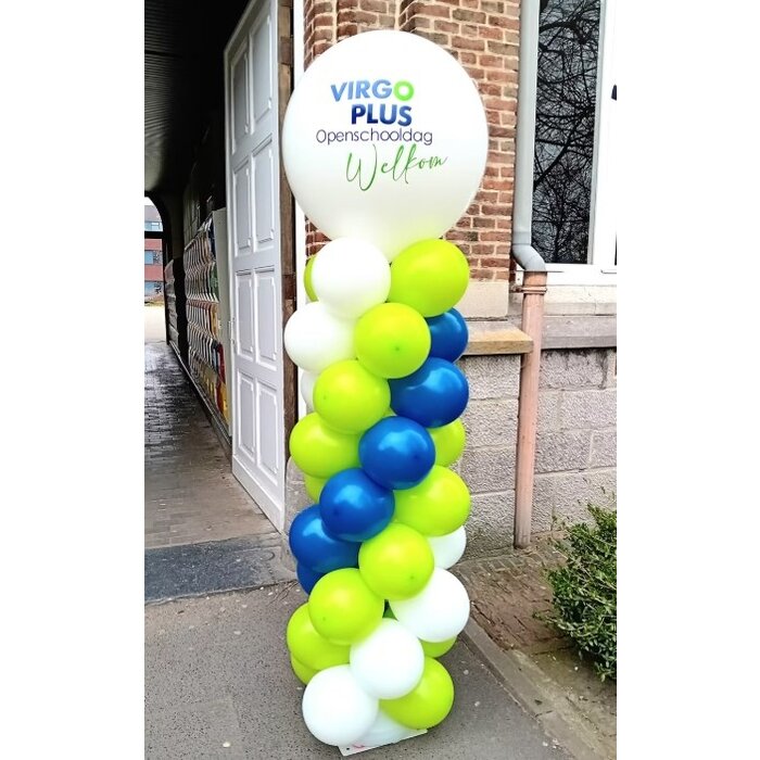 Ballonpilaar +/- 2m30 + bedrukking
