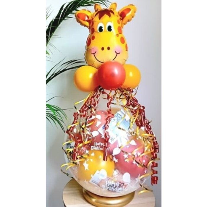 Stufferballon met folie diertje